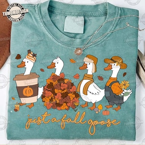 Just A Cozy Goose Png, Autumn Cozy Png, Coquete Png, Autumn png, Goose Png, Fall Autumn Shirt, Goose Autumn, Fall Vibes , Sublimation File