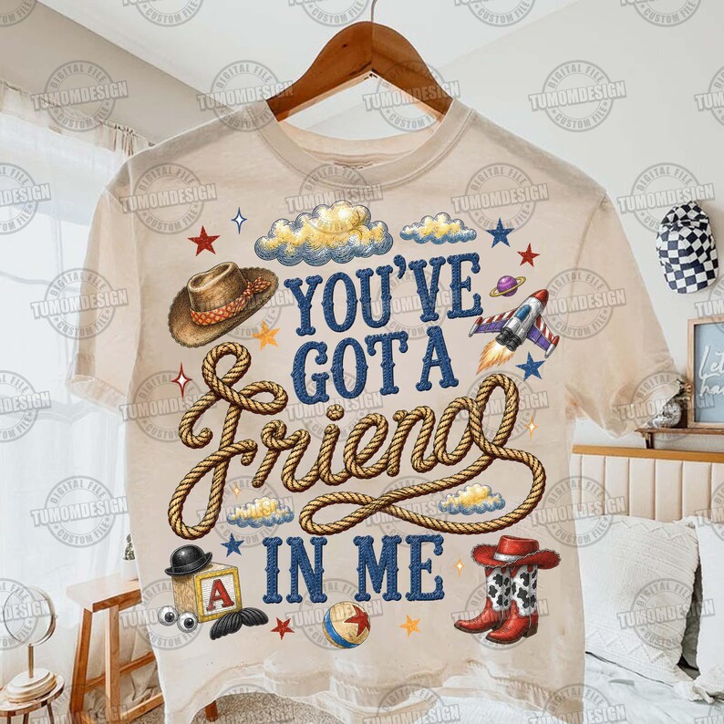 You're A Cowboy Like Me Png, Family Vacation Trip Tee, Vintage You’ve Got A Friend In Me Png, Cartoon Fest Png, Sublimation File image 6