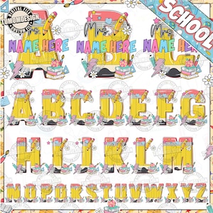 Personalized Teacher Design Png, Back To School Png, First Day Of School, Custom Your Name Teacher , Custom Teacher Name, Sublimation File