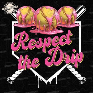 Baseball Drip PNG, Respect The Drip, Baseball Mama, Baseball Mom Shirt png, Game Day Baseball png, Baseball Ice Cream Drip, fichier pour sublimation