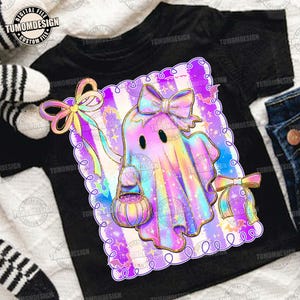 Cute Neon Boo Ghost Coquette Png, Preppy Halloween Ghost Png, Girly Halloween Shirt Design, Spooky Floral Spooky Season , Sublimation File