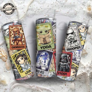 Galaxy War Characters PNG Tumbler Wrap, Movie Galaxy 20 oz Tumbler PNG, 2025 Holiday Movie Tumbler PNG, Movie Wrap Png, Sublimation File