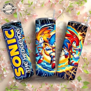 Speedster 20oz Tumbler Design, Three Hedgehog Characters Tumbler, Movie Trio Tumbler, Hedgehog Tumbler, Hero Video Game, Sublimation File