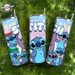 Catoon Monster Skinny Straight Wrap, Blue Monster Character 20 OZ Tumbler Wrap Design, Cartoon 20 OZ Tumbler Wrap Png, Sublimacja Plik