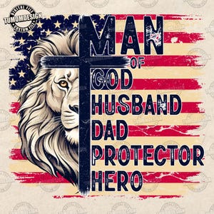 Jesus Png, Dad Lion Png, Dad Png, Christian Png, Man Of God Png, Bible Verse Png, Father Png, Christian Cross, Dad Shirt, Sublimation File