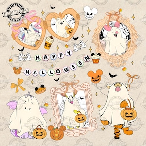 Funny Honey Bear Ghost Halloween Png, Cartoon Halloween Png, Spooky Season Png, Vacay Mode 2025 Png, Kids Halloween Png, Sublimation File