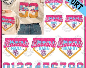CUSTOM baseball Mama Nana Sister Png, baseball Ice Cream Drip Png, Game Day baseball, baseball  Mom Dripping, baseball Png, Sublimation File