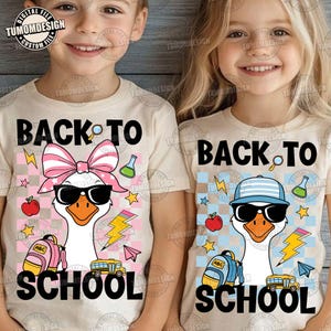Zurück in der Schule Png, erster Tag der Schule Png, 1St Tag der Schule, Jungen Schule Png, Schulgans Png, Schulanfang Junge Mädchen, Sublimationsdatei