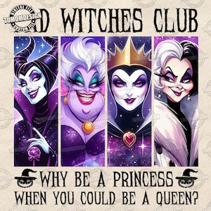 Retro Halloween Costume Png, Bad Witches Club Png Sublimation, Villain Gang Png, Wicked Png, Family Trip, Trick Or Treat, Sublimation File
