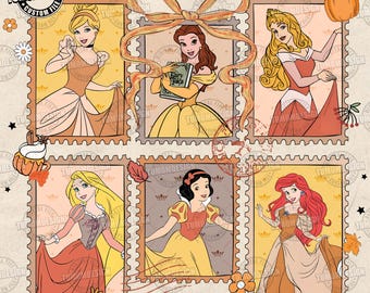 Cartoon Princess Coquette Fall Png, Preppy Fall Png, Pumpkin Spice Png, Coquette Autumn Png, Pumpkin Patch png, Fall Vibes, Sublimation File
