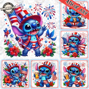 6+ 4 luglio PNG a sublimazione, Pacchetto PNG del 4 luglio dei cartoni animati, Film d'animazione Giorno dell'Indipendenza PNG, America Wrap PNG, File di sublimazione