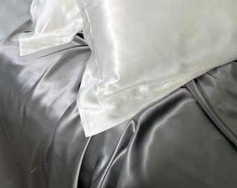 Funda de almohada de seda morera de lujo de 30 momme, grado 6A: