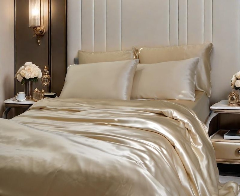 25 Momme Grade 6A Mulberry Silk Customized Luxury Silk Duvet Cover - Etsy
