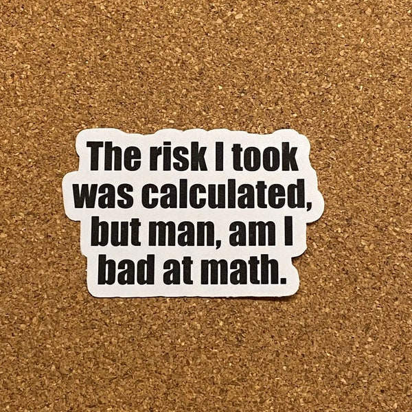 Risk I Took Magnet Etsy