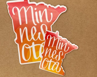 MN Pride Sticker || I love MN sticker || Minnesota Decal