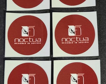 Noctua Logo Circle 37mm PC Fan Decals (10)