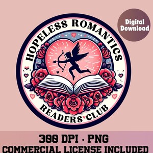 Klub czytelników Hopeless Romantics, Book Tropes, Bookclub png, Książki png, Bookish png, czytelnik romansów, czytanie png, miłośnik książek romansowych, Bookish