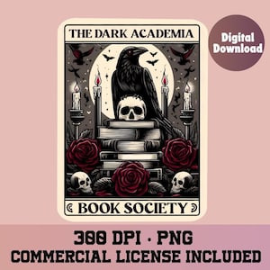 Dark Academia png, Dark Romance png, Buch png, Buchclub png, Tarot Karte png, Bücherwurm png, Dark Romance Reader png, Buchliebhaber