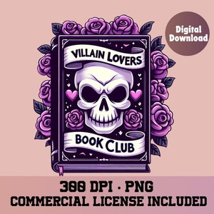 villain lovers book club, dark romance,  Book png, bookclub png, Books png, bookish png, dark romance reader, reading png, book lover
