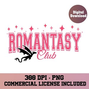 Romantasy png, Book png, bookclub png, Books png, bookish png, romance reader, reading png, png for shirts, romance book lover, bookish png