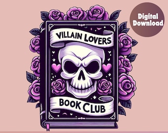 villain lovers book club, dark romance,  Book png, bookclub png, Books png, bookish png, dark romance reader, reading png, book lover