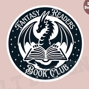 Fantasy book club png, book trope stamp, Romantasy png, fantasy png, bookclub png, Books png, bookish png, romance reader, reading png