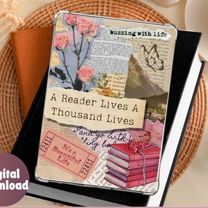 Book lover Kindle Insert For Clear Case, kindle insert, bookish kindle insert, book quote, printable kindle insert, Paperwhite, bookish girl