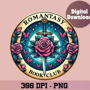 Romantasy png, Book png, bookclub png, Books png, bookish png, romance reader, reading png, png for shirts, romance book lover, bookish png