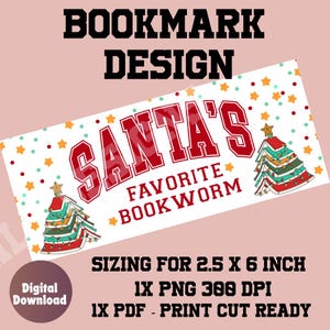 Christmas bookmark, bookmark printable, printable bookmark,  coquette bookmark png, bookmark idea, bookmark, design for commercial use