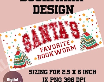 Christmas bookmark, bookmark printable, printable bookmark,  coquette bookmark png, bookmark idea, bookmark, design for commercial use