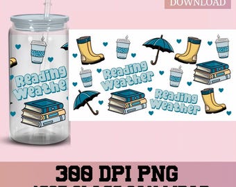 Opakowanie na książki w szklanym opakowaniu, opakowanie na książki Libbey w formacie PNG, opakowanie na książki Libbey w szklanym opakowaniu, opakowanie na szklane puszki, sublimacja UVDTF, bookish w formacie PNG, 16-uncjowa szklana puszka, opakowanie zimowe