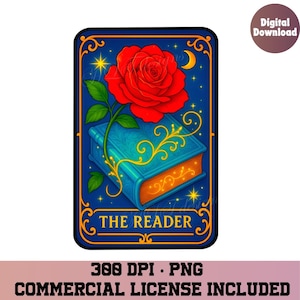 O leitor de tarô png, Tarô de livro png, adesivo literário png, clube de livros png, Livros png, literário png, vintage moderno, leitura png, o leitor