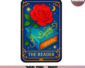 El lector tarot png, Libro tarot png, pegatina de lector png, club de lectura png, Libros png, lector png, vintage moderno, lectura png, el lector