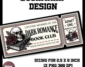 Dark romance Printable bookmark, bookmark printable, dark romance bookmark, bookmark png, bookmark ideas, bookmark print, dark romance book