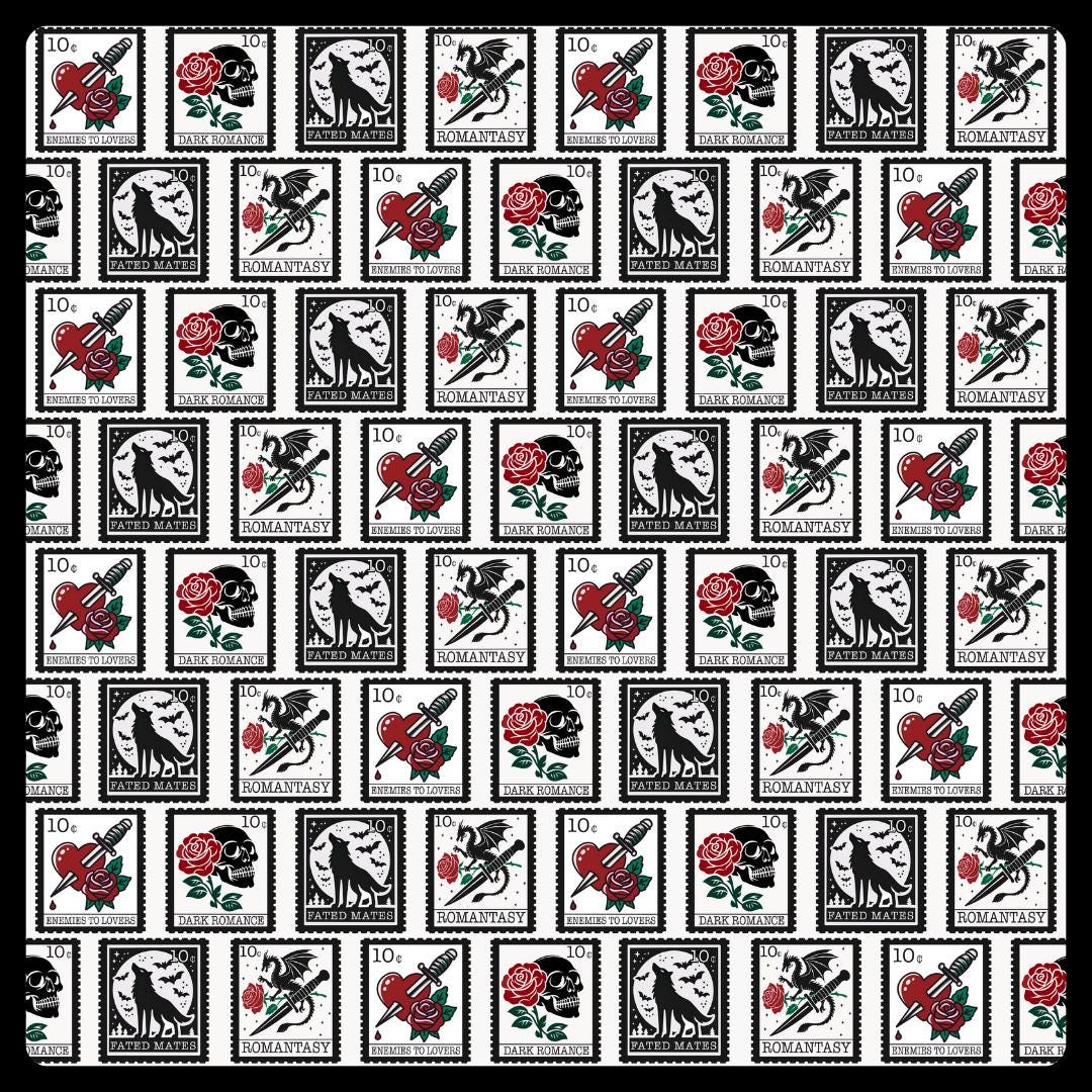 Book Tropes Pattern, Bookish Seamless Pattern, Books Seamless Pattern ...