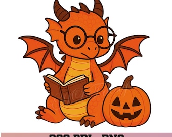 Halloween dragon png, dragon d'automne png, autocollants png, signets, chemises, Libbey Cups png, porte-clés, autocollants POD