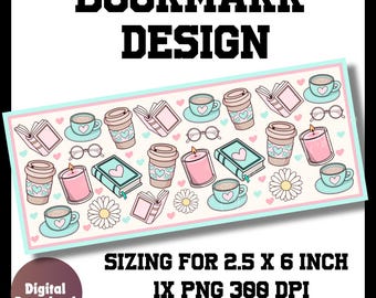 Bookish bookmark, bookmark printable, printable bookmark,  coquette bookmark png, bookmark idea, bookmark, design for commercial use