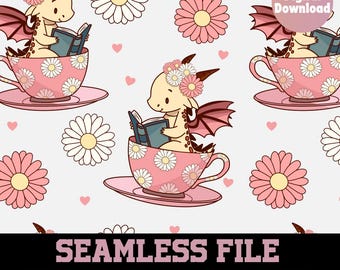 bookish girlie Pattern, girlie seamless pattern, books seamless pattern, pink bookish pattern, 300 DPI PNG Download for Digital Papers