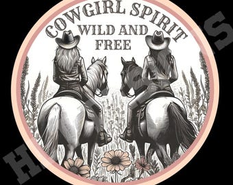 Cowgirl spirit PNG, cowgirl shirt design, Retro Western Sublimation Design, Vintage Cowgirl Style, Western Sublimation Download,