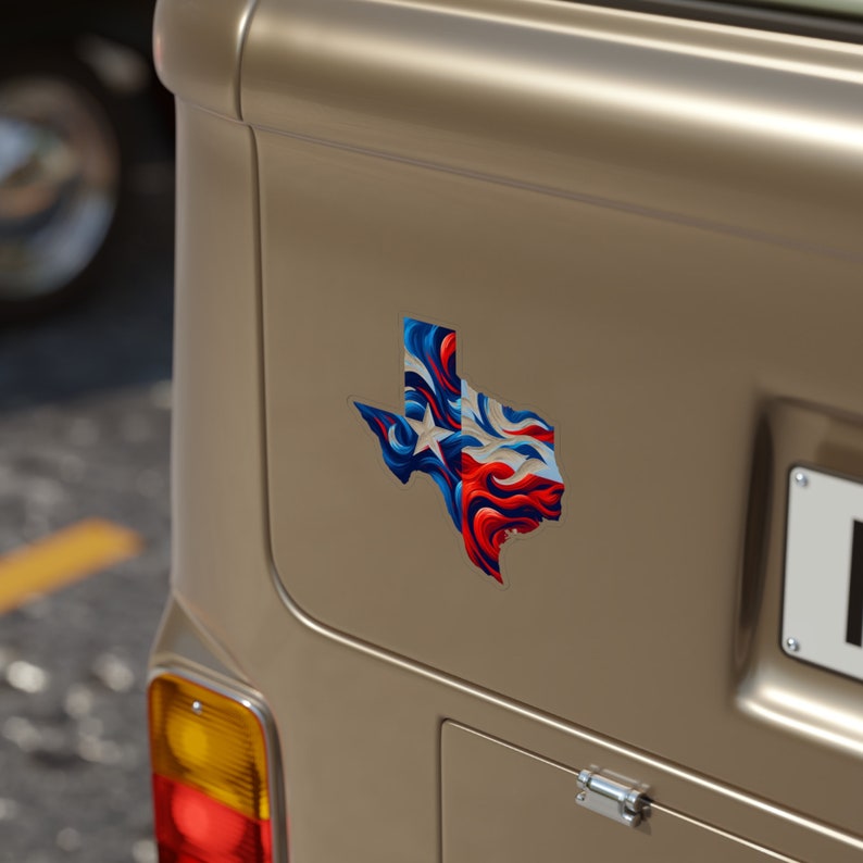 Lone Star Razorback Sticker Original Abstract Texas Lone Star State Transparent Outdoor Stickers ...