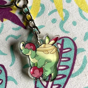 Apple Dragon Mini Acrylic Keychain / Phone Charm