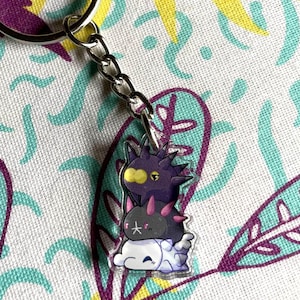 Three Guys Stack Mini Acrylic Keychain / Phone Charm
