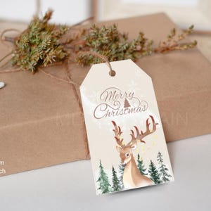 Christmas Gift Tags Printable - Festive Holiday Gift Tags Digital Download for Wrapping 2025 - Natale Etichetta Regalo