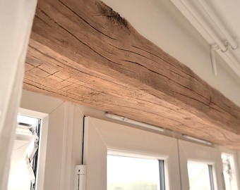 Custom Faux Oak Beams // Window and Door Lintels