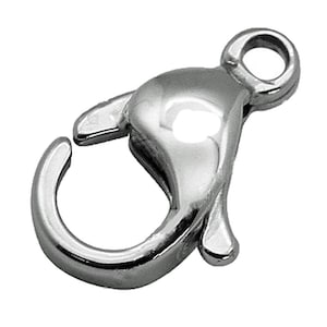 Lobster claw clasps (package of 10) - stainless steel
