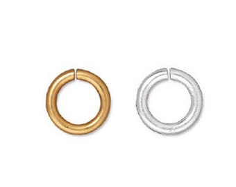 Medium Round Jump Rings Gold/Silver Plated (Package of 100)