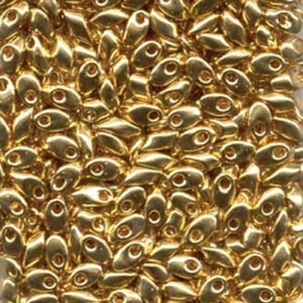 Magatama 4x7mm 20g Precious Metal Finish Beads (about 165 beads)