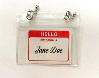 Nametag holder and clasps for your kumihimo braid (name tag kit)