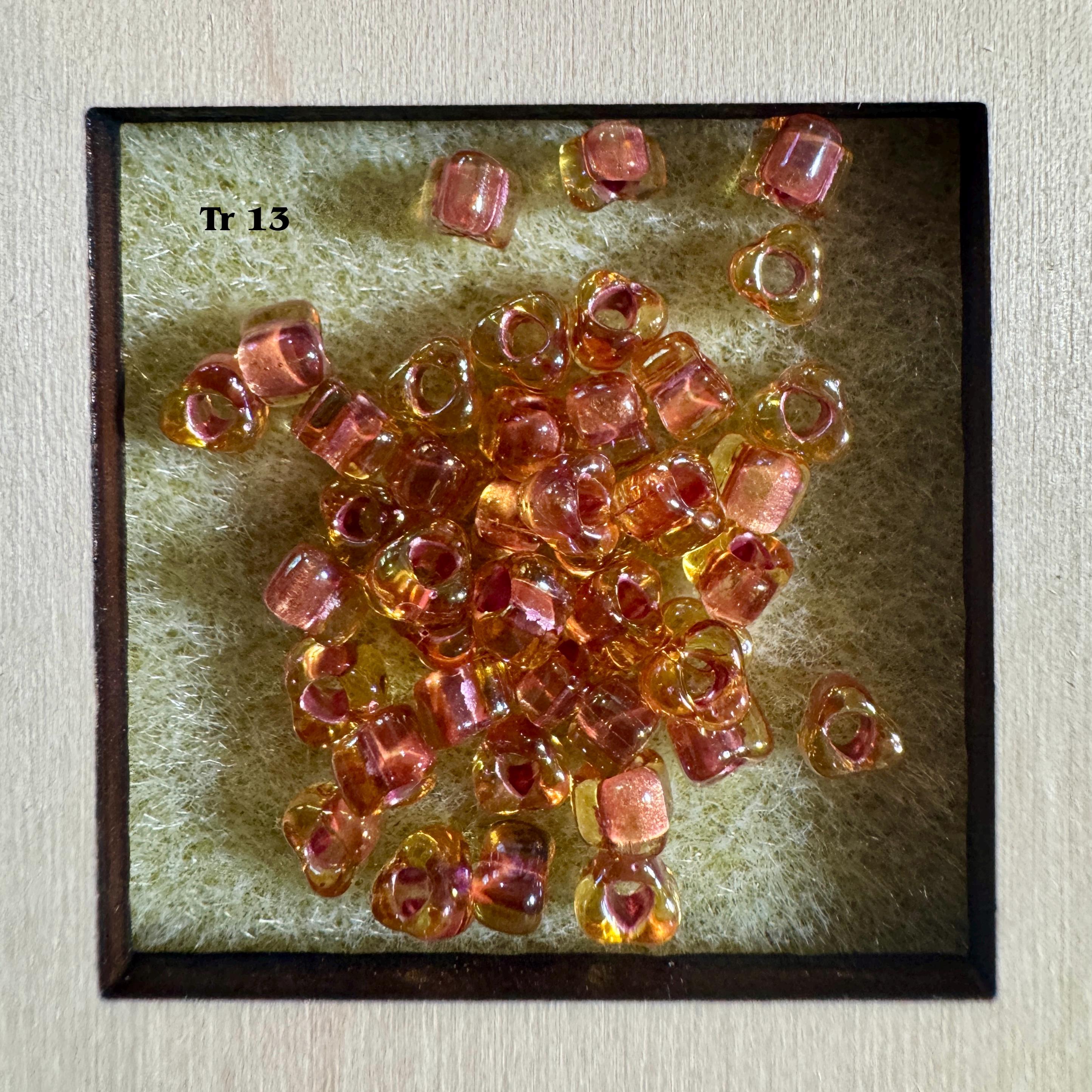 5/0 Triangles Miyuki Seed Beads, 22g Tubes. Japanese. 15 Colors