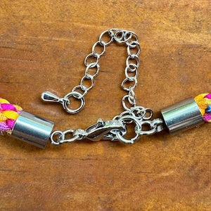Tie-Dye Necklace Kit. Easy Kumihimo round braid. Satin cord and variegated ribbon. Color choices. image 10